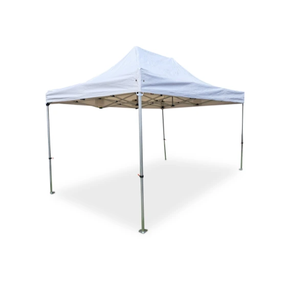 Easy up partytent 3x4.5 meter, eenvoudig op te zetten, ideaal voor buiten evenementen en feesten.