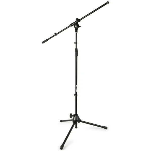 Vonyx MS10, microfoonstandaard, verstelbare standaard, mobiele microfoonstandaard, microfoonhouder, draagbare microfoonstandaard