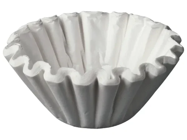 Detail van professioneel filterpapier voor Bravilor koffiemachine