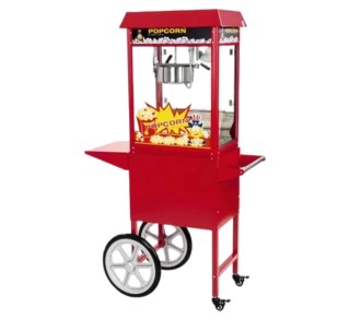 Popcornmachine met versgebakken popcorn, ideaal voor feesten en evenementen