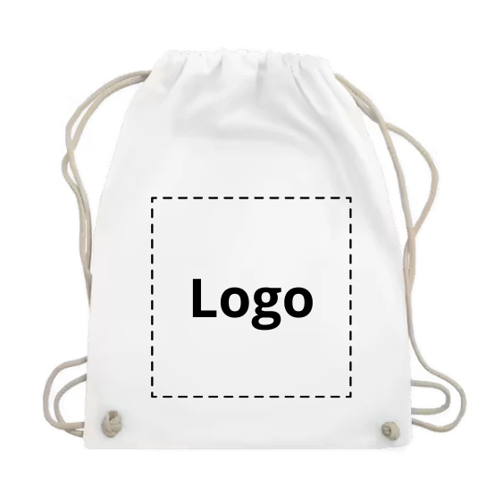 Gepersonaliseerde gymtas bedrukken met eigen ontwerp of logo.